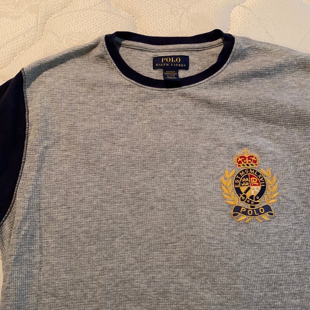 Polo crest men’s casual knit longsleeve